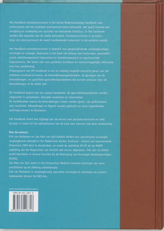 Handboek prostaatcarcinoom achterkant
