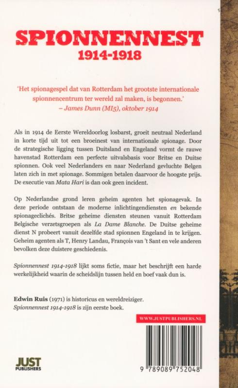Spionnennest 1914-1918 achterkant