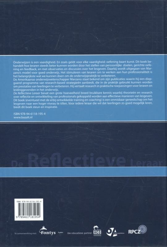 De reflectieve leraar achterkant