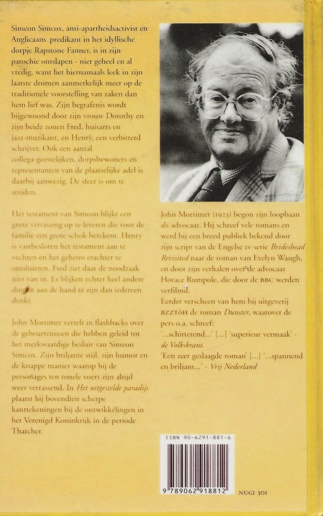 UITGESTELDE PARADIJS achterkant