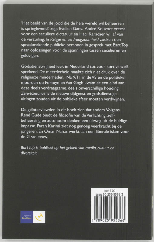 Religie en verdraagzaamheid achterkant