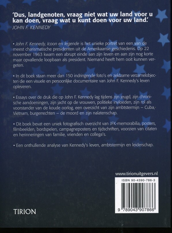 John F. Kennedy achterkant