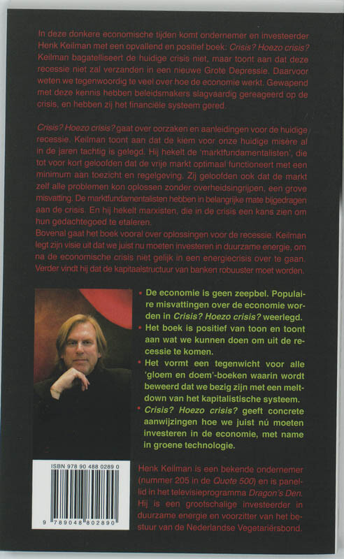 Crisis? Hoezo crisis? achterkant