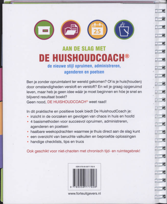 Aan De Slag Met De Huishoudcoach achterkant