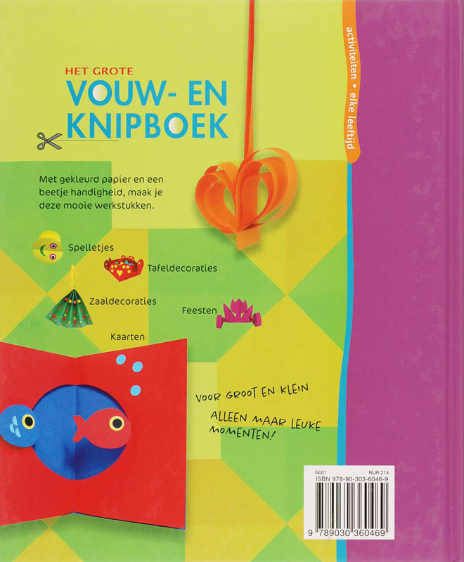 Het grote vouw- en knipboek / Knutselboeken achterkant