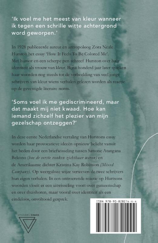 Hoe het voelt om van kleur te zijn achterkant