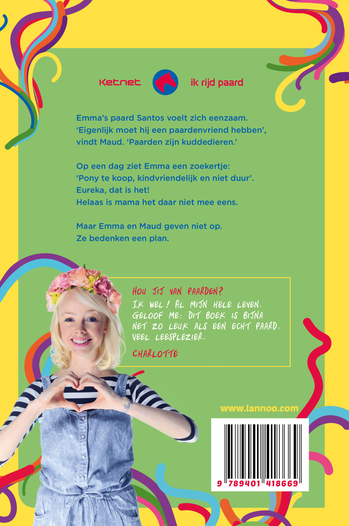 Emma en het paardenplan achterkant