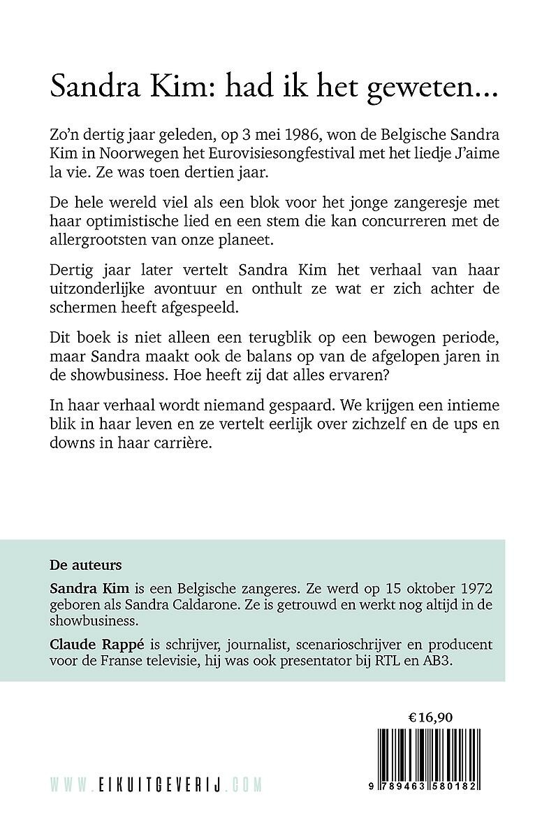 Sandra Kim achterkant