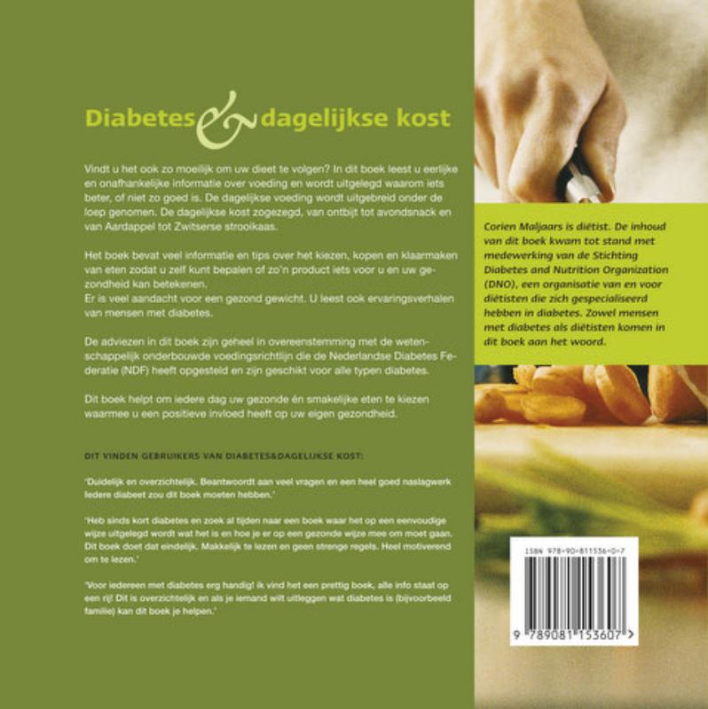 Diabetes & dagelijkse kost achterkant