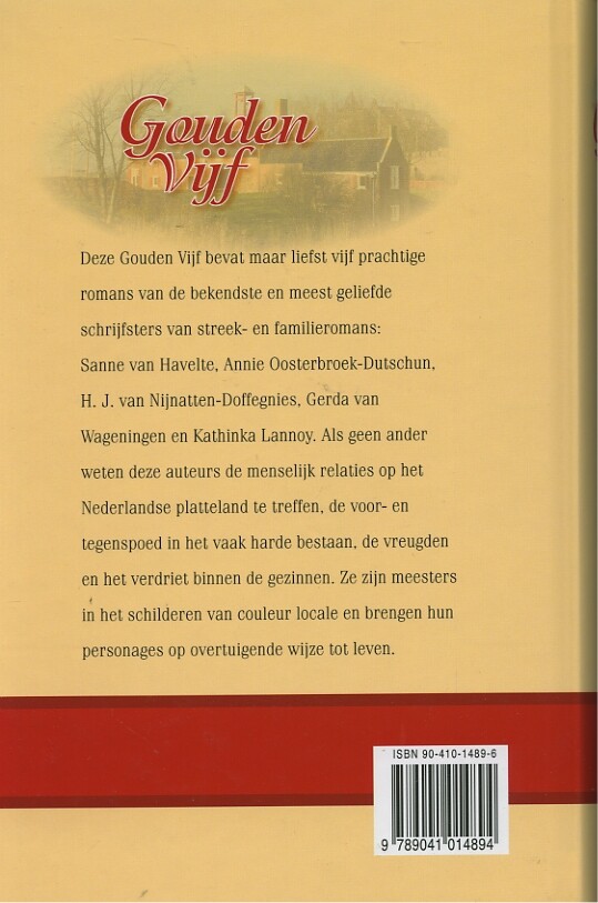 Gouden vijf achterkant