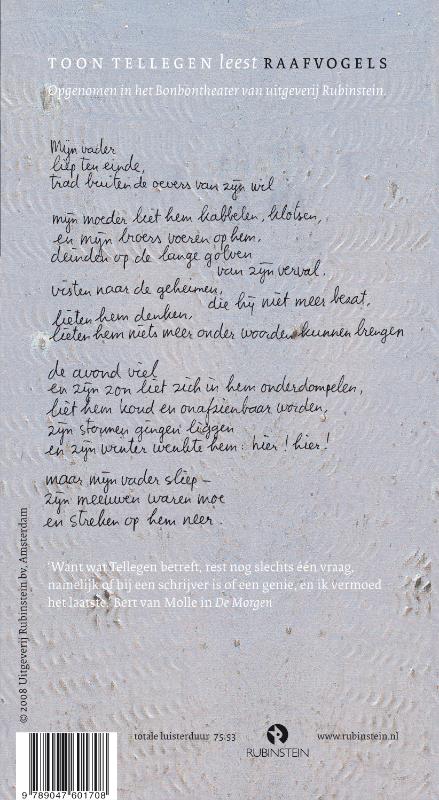 Raafvogels 1Cd Luisterboek achterkant