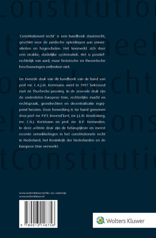 Constitutioneel recht achterkant