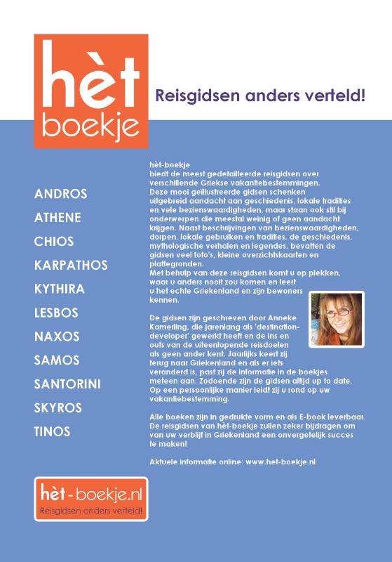 hèt CHIOS boekje / Hèt-boekje, reisgidsen anders verteld! achterkant