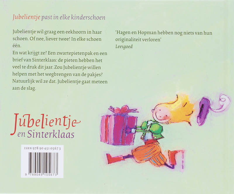 Jubelientje en Sinterklaas achterkant