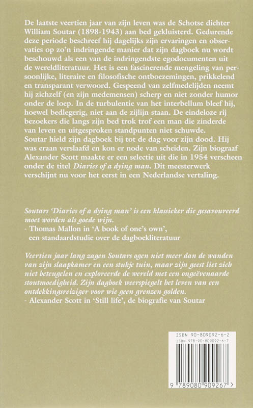 Dagboek Van Een Stervende achterkant