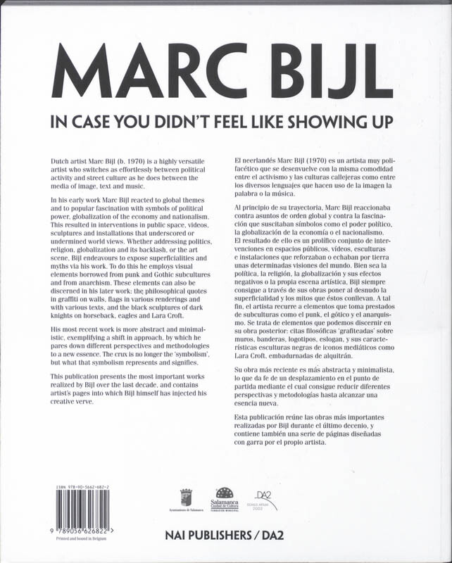 Marc Bijl in case you didn't feel like showing up achterkant