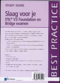 Slaag voor je ITIL V3 Foundation en Bridge examen / Best practice achterkant