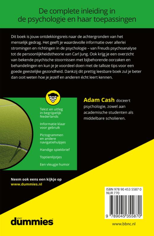 Psychologie voor dummies achterkant