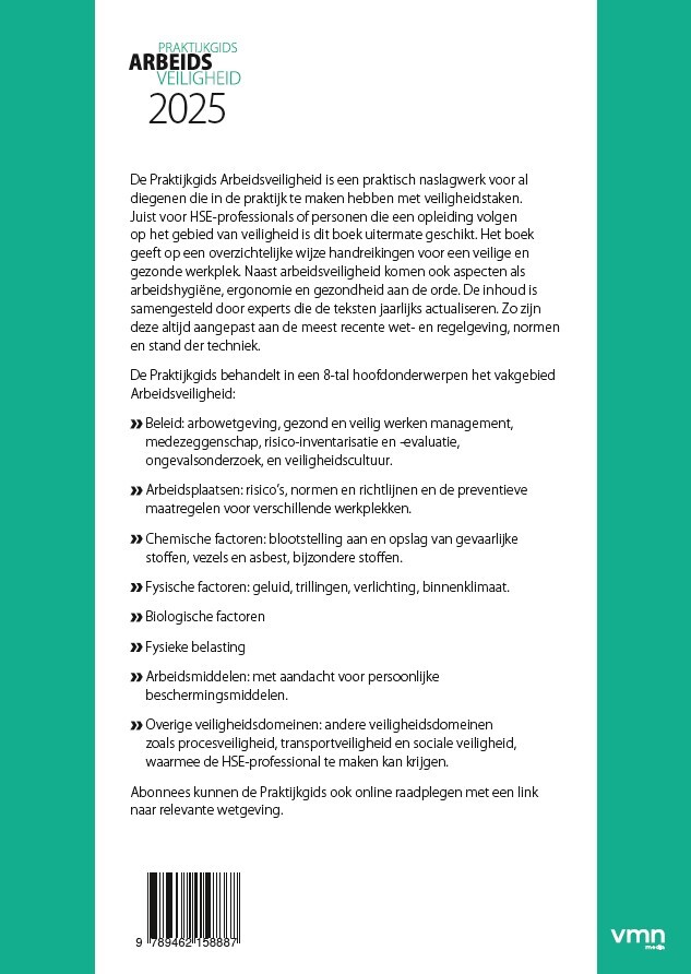 Praktijkgids Arbeidsveiligheid / 2025 achterkant