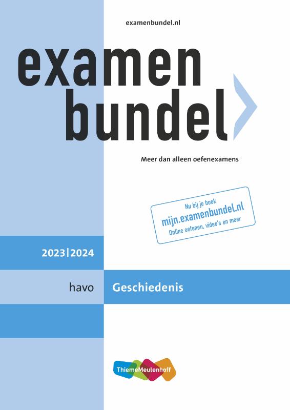 Examenbundel havo Geschiedenis 2023/2024