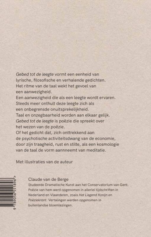 Gebed tot de leegte achterkant