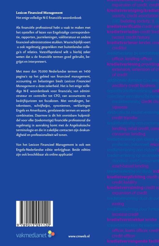 Lexicon Financieel Management Nederlands-Engels achterkant