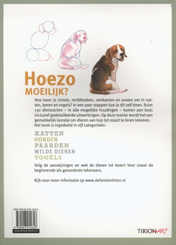 Hoezo moeilijk? Teken dieren achterkant