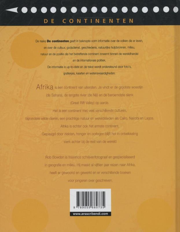 De Continenten - Afrika achterkant