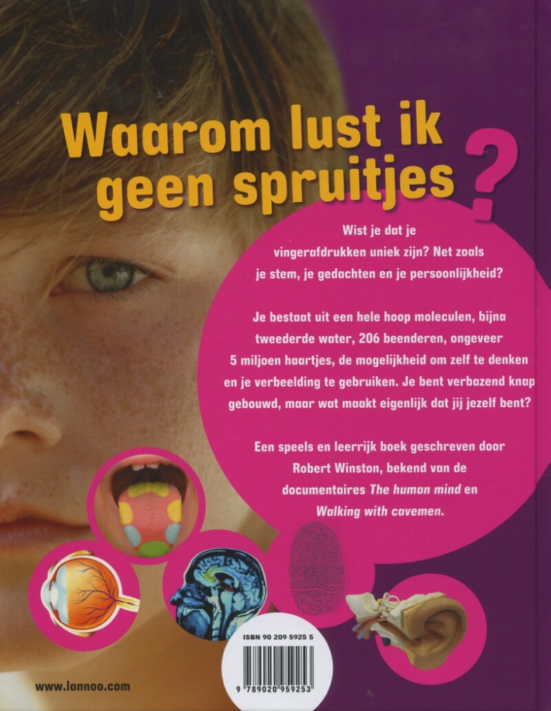 Waarom lust ik geen spruitjes ? achterkant