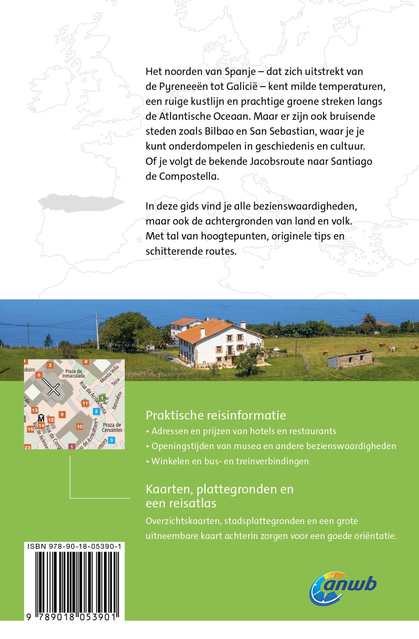 Spanje-noord en de Jacobsroute / ANWB Wereldreisgids achterkant