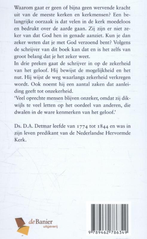 Kan ik zeker zijn van mijn zaligheid? achterkant