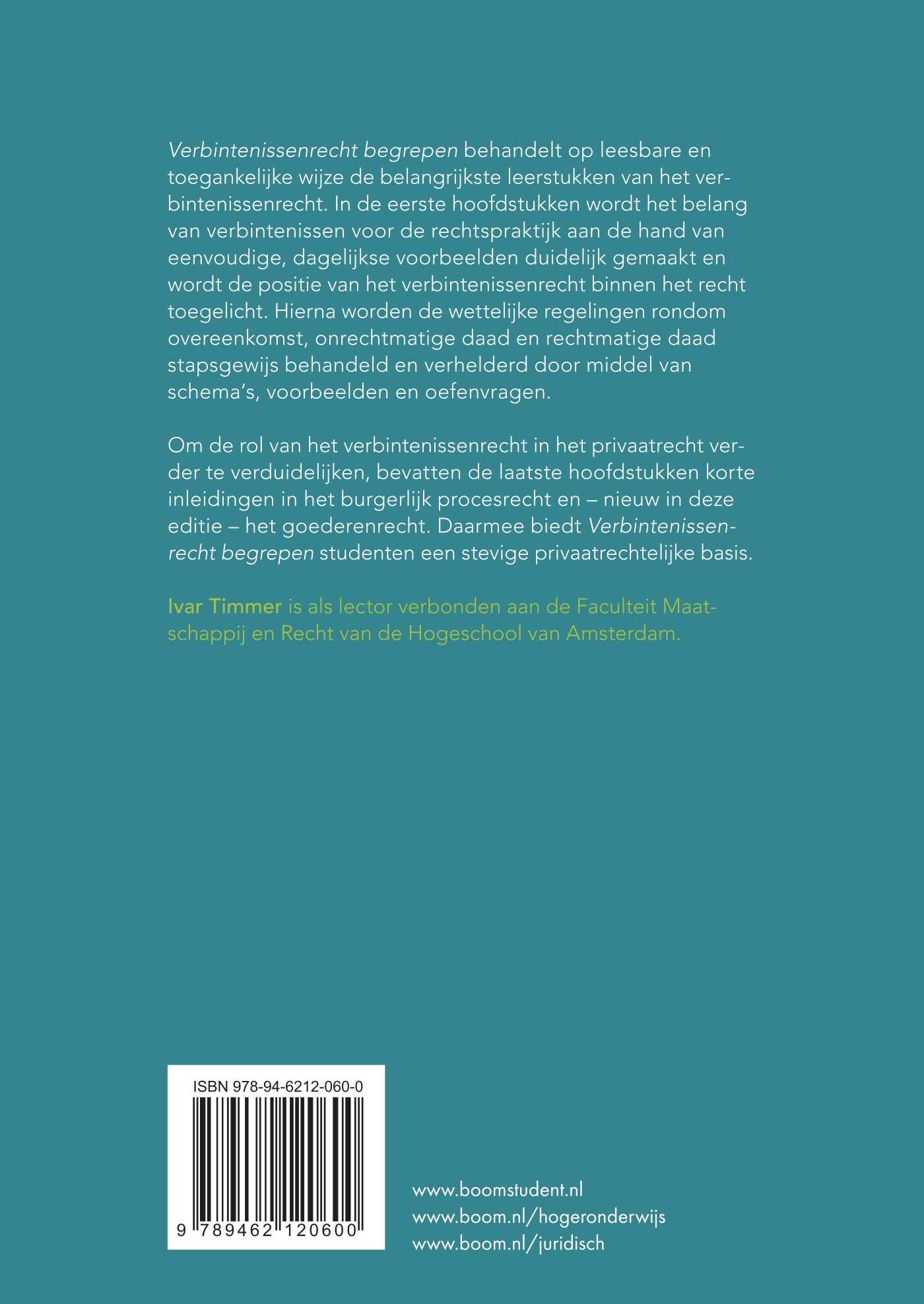 Verbintenissenrecht begrepen / Recht begrepen achterkant