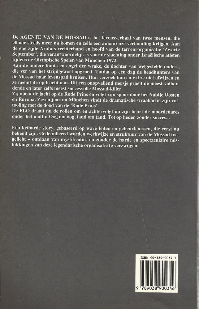 Agente van de Mossad achterkant