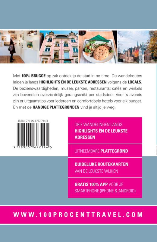 100% stedengidsen - 100% Brugge achterkant