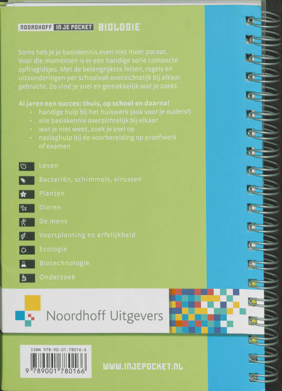 Noordhoff Biologie in je pocket Noordhoff Biologie in je pocket achterkant