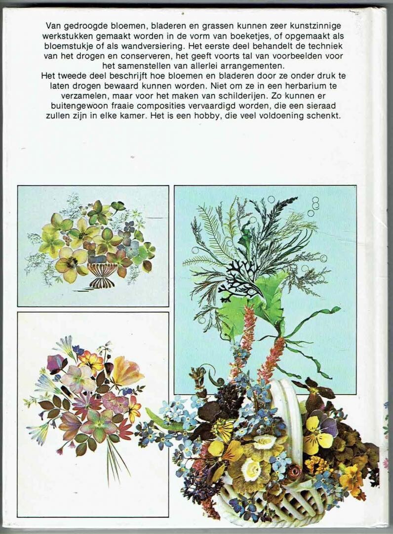 Drogen en prepareren van bloemen achterkant