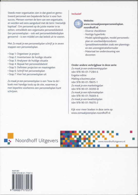 Zo maak je een personeelsplan / Leerboek achterkant