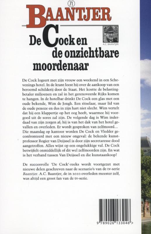 De Cock en de onzichtbare moordenaar / Baantjer / 71 achterkant