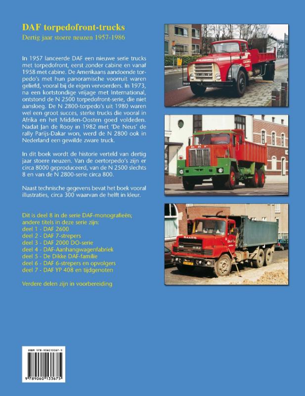 DAF Monografieen 8 -   DAF Torpedofront-trucks achterkant