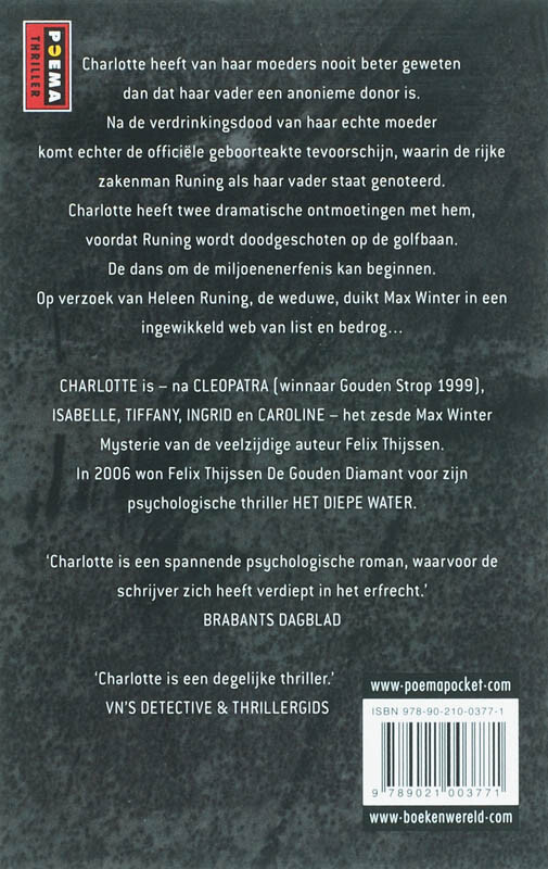 Charlotte / Een Max Winter-mysterie achterkant