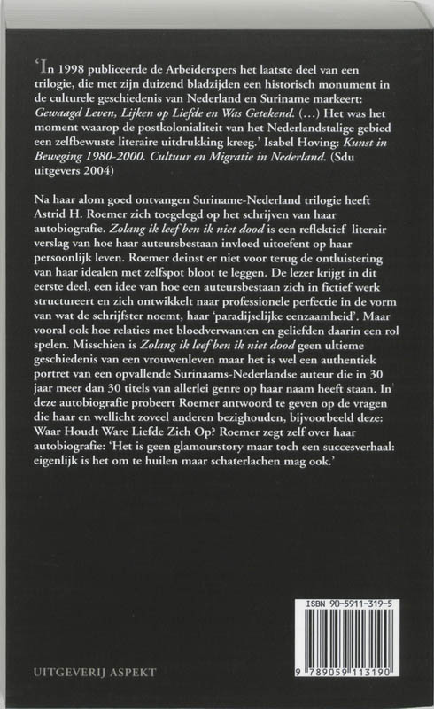 Zolang ik leef ben ik niet dood Zolang ik leef ben ik niet dood achterkant