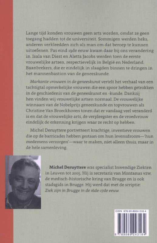 Markante vrouwen in de geneeskunst achterkant