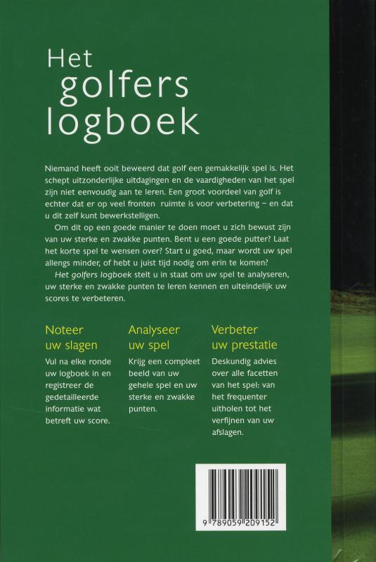 Het Golfers Logboek achterkant