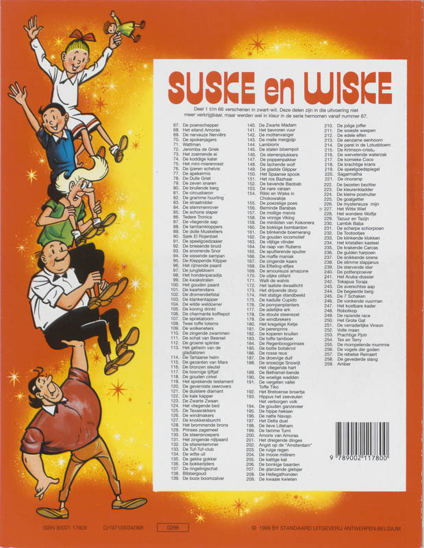 Suske en Wiske no 77: De apekermis achterkant
