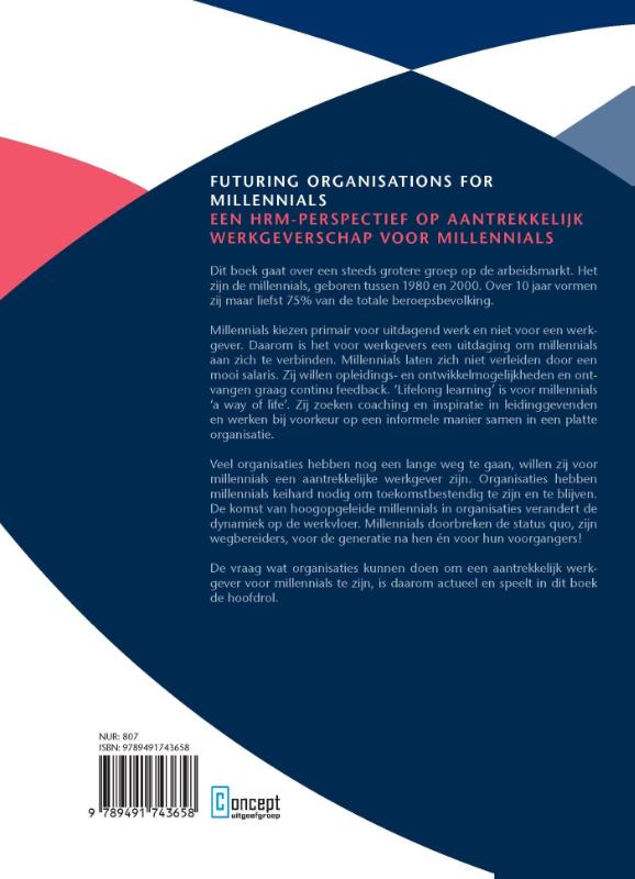 Futuring organisations for millennials achterkant