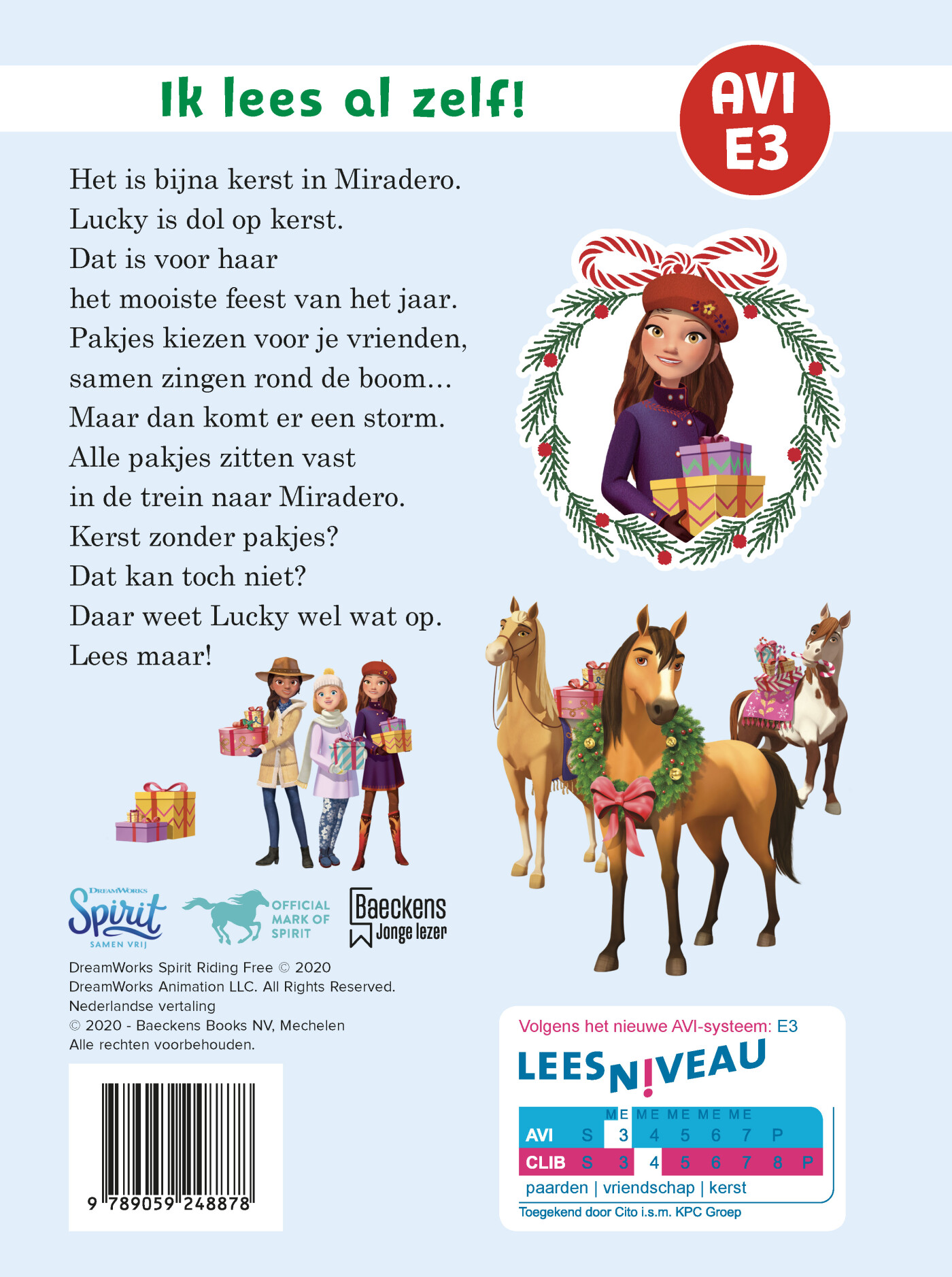 Lucky viert kerst / Spirit samen vrij achterkant