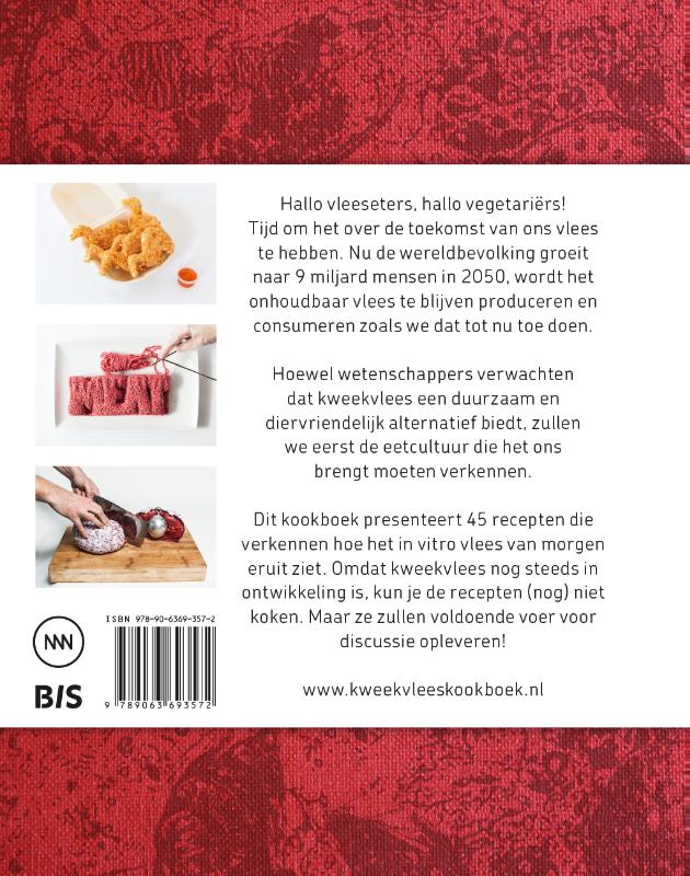 Het kweekvlees kookboek achterkant