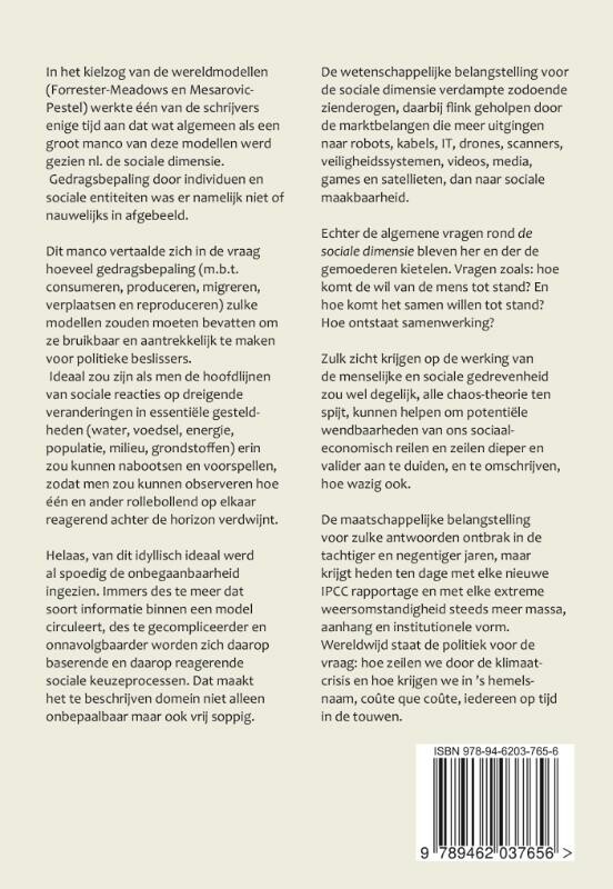 De sociale dimensie van de opwarming achterkant