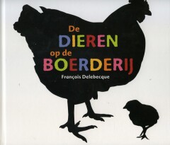 De dieren op de boerderij achterkant