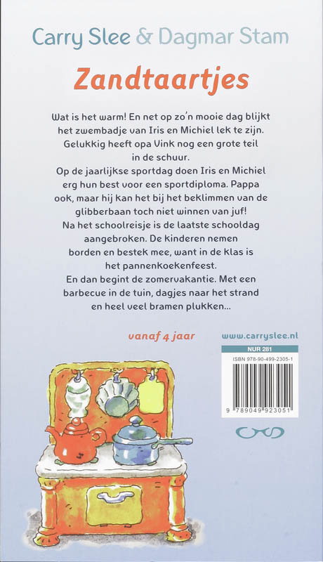 Zandtaartjes / Leren lezen met Carry Slee achterkant